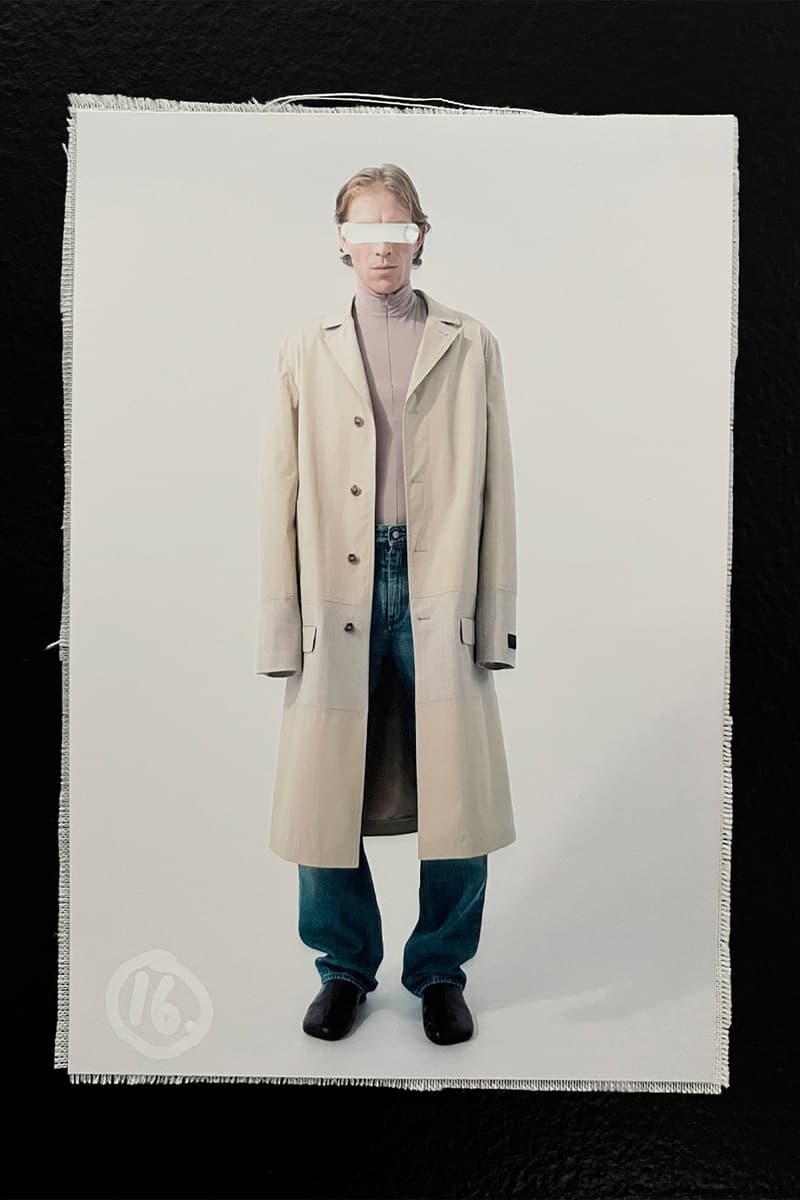 MM6 Maison Margiela  Avant-Première SS25 Reconfigures Ordinary Dress Codes womenswear menswear lookbook avp familiar leather jackets dresses denim tailoring salomon john galliano knnited sneakers salomon