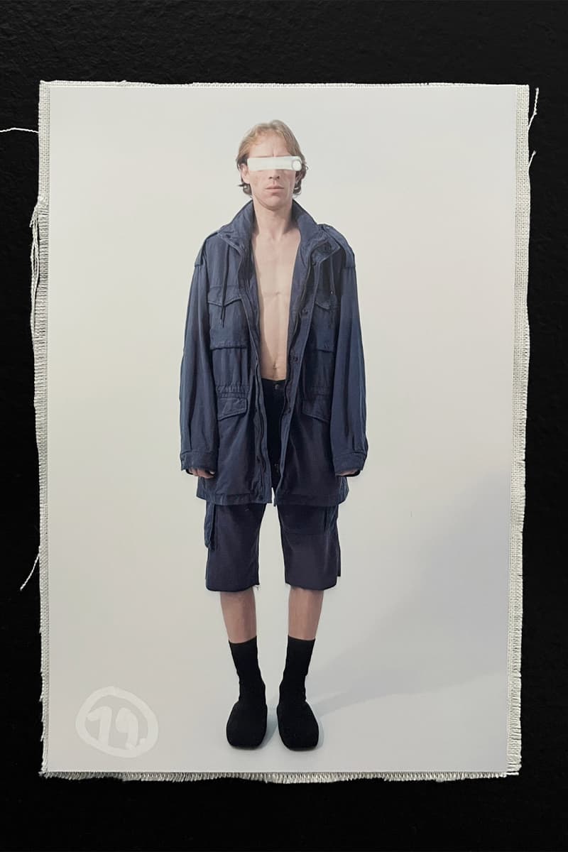 MM6 Maison Margiela  Avant-Première SS25 Reconfigures Ordinary Dress Codes womenswear menswear lookbook avp familiar leather jackets dresses denim tailoring salomon john galliano knnited sneakers salomon