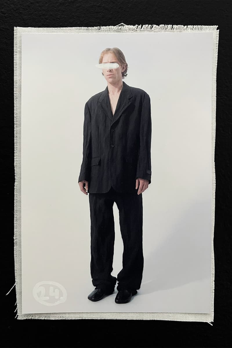 MM6 Maison Margiela  Avant-Première SS25 Reconfigures Ordinary Dress Codes womenswear menswear lookbook avp familiar leather jackets dresses denim tailoring salomon john galliano knnited sneakers salomon