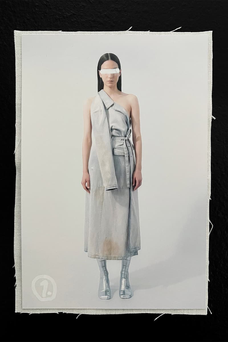 MM6 Maison Margiela  Avant-Première SS25 Reconfigures Ordinary Dress Codes womenswear menswear lookbook avp familiar leather jackets dresses denim tailoring salomon john galliano knnited sneakers salomon