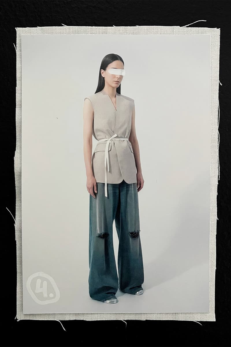 MM6 Maison Margiela  Avant-Première SS25 Reconfigures Ordinary Dress Codes womenswear menswear lookbook avp familiar leather jackets dresses denim tailoring salomon john galliano knnited sneakers salomon