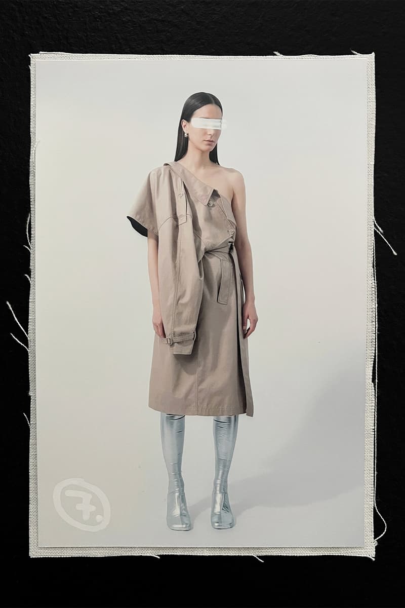 MM6 Maison Margiela  Avant-Première SS25 Reconfigures Ordinary Dress Codes womenswear menswear lookbook avp familiar leather jackets dresses denim tailoring salomon john galliano knnited sneakers salomon