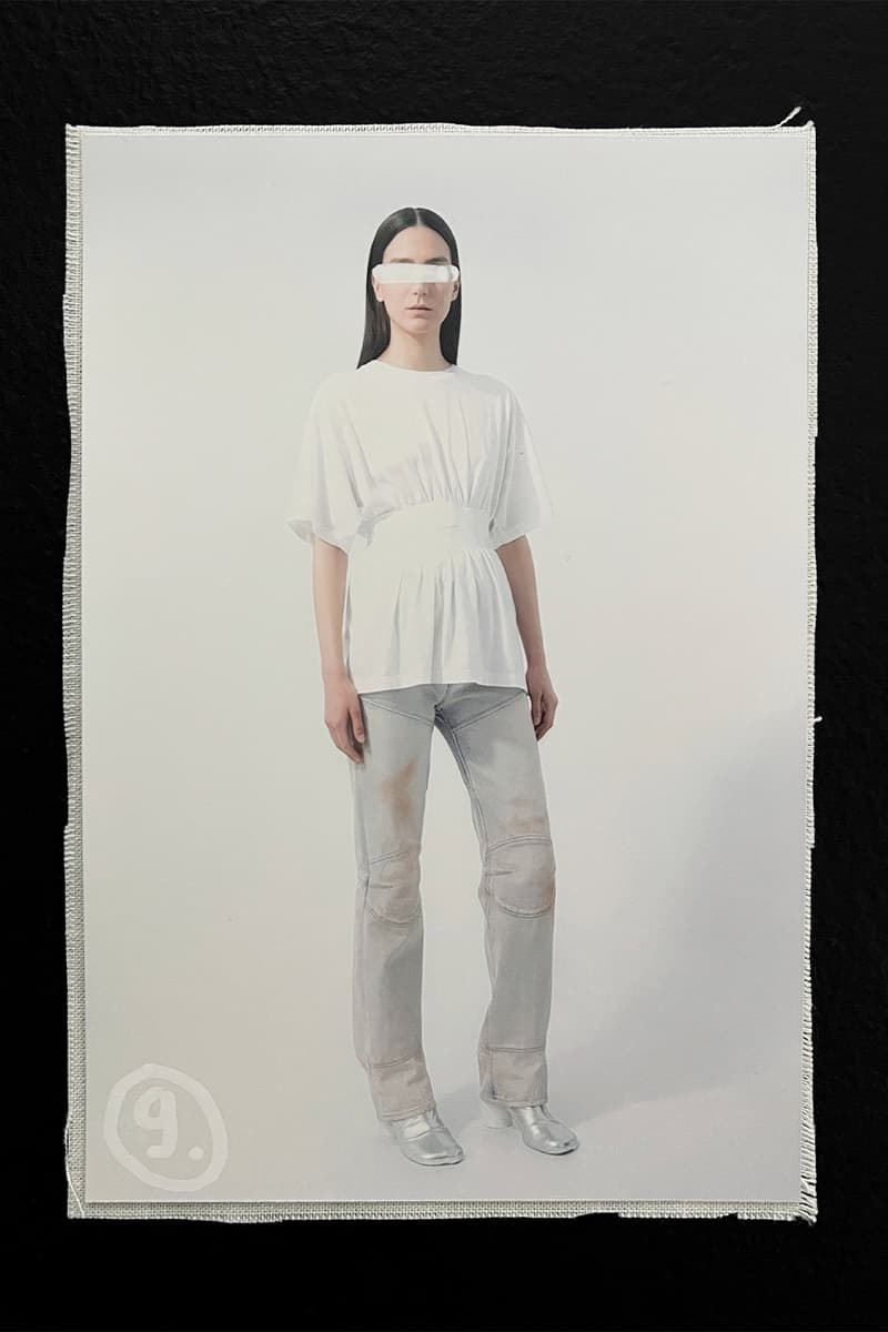 MM6 Maison Margiela  Avant-Première SS25 Reconfigures Ordinary Dress Codes womenswear menswear lookbook avp familiar leather jackets dresses denim tailoring salomon john galliano knnited sneakers salomon