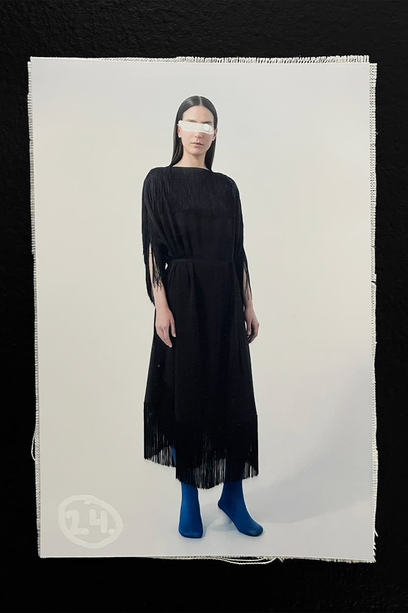 MM6 Maison Margiela  Avant-Première SS25 Reconfigures Ordinary Dress Codes womenswear menswear lookbook avp familiar leather jackets dresses denim tailoring salomon john galliano knnited sneakers salomon