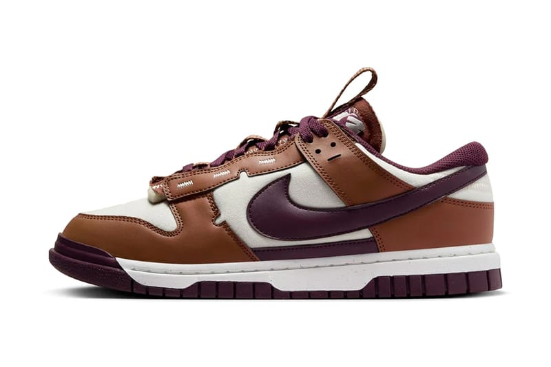 Обновленная версия Nike Dunk Low в цвете «Light British Tan/Burgundy Crush»