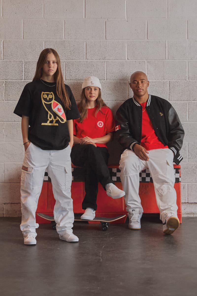 Canada Skateboard x OVO Apparel Collection  olympics olympic skateboarding skate hats jersey tops bottoms pants