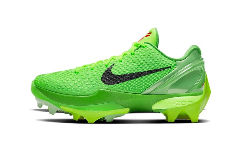 Nike’s Kobe 6 “Grinch” Is Taking the Field in Cleat Form Footwear 