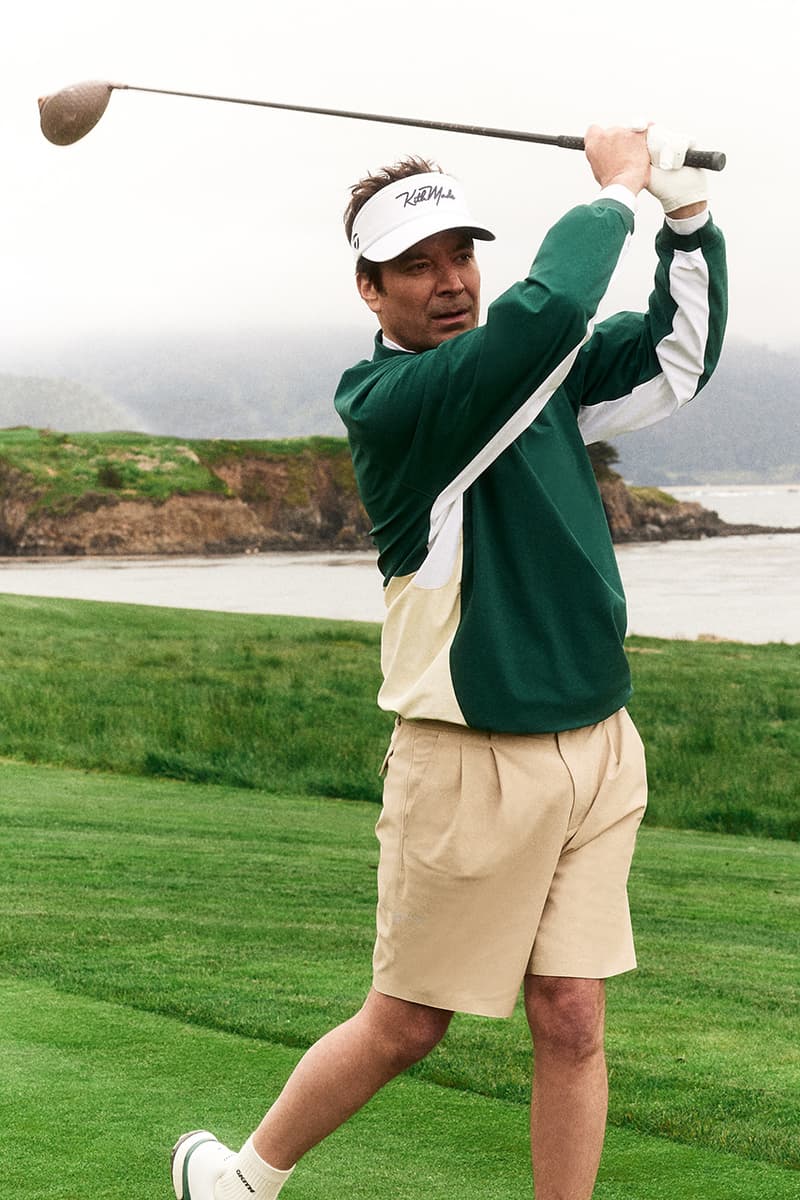 kith taylormade golf jimmy fallon collaboration collection apparel clubs qi10 driver irons putter polo jacket shorts vest