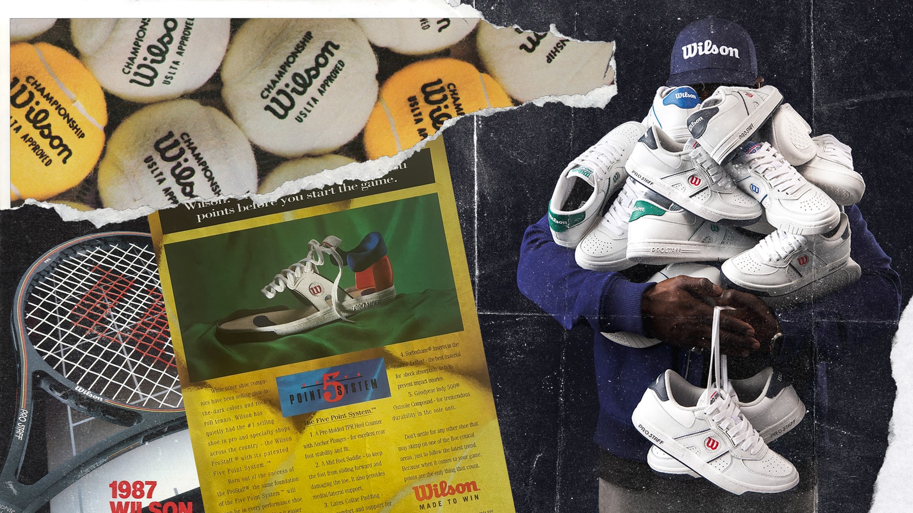 Wilson Pro Staff 87 Tennis Sneakers Make a Return white casual retro