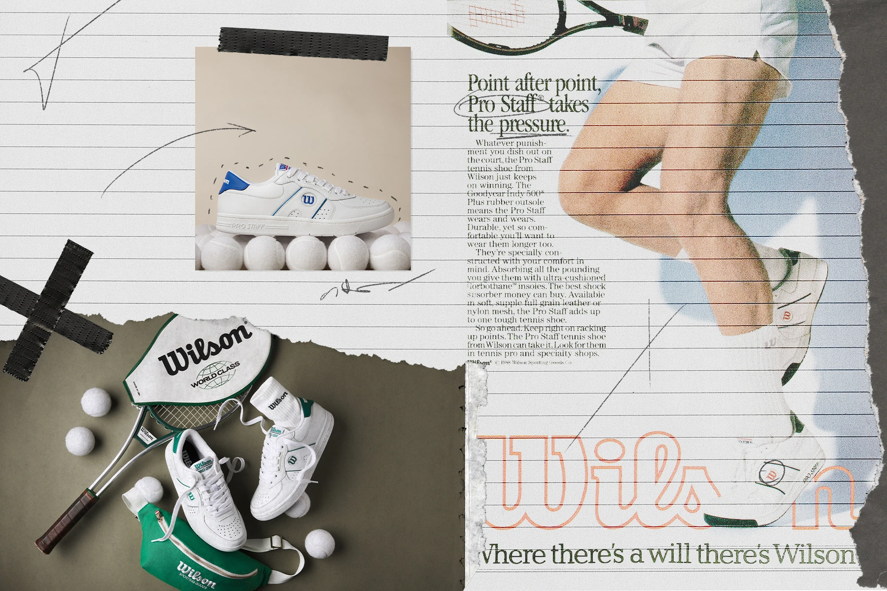 Wilson Pro Staff 87 Tennis Sneakers Make a Return white casual retro 