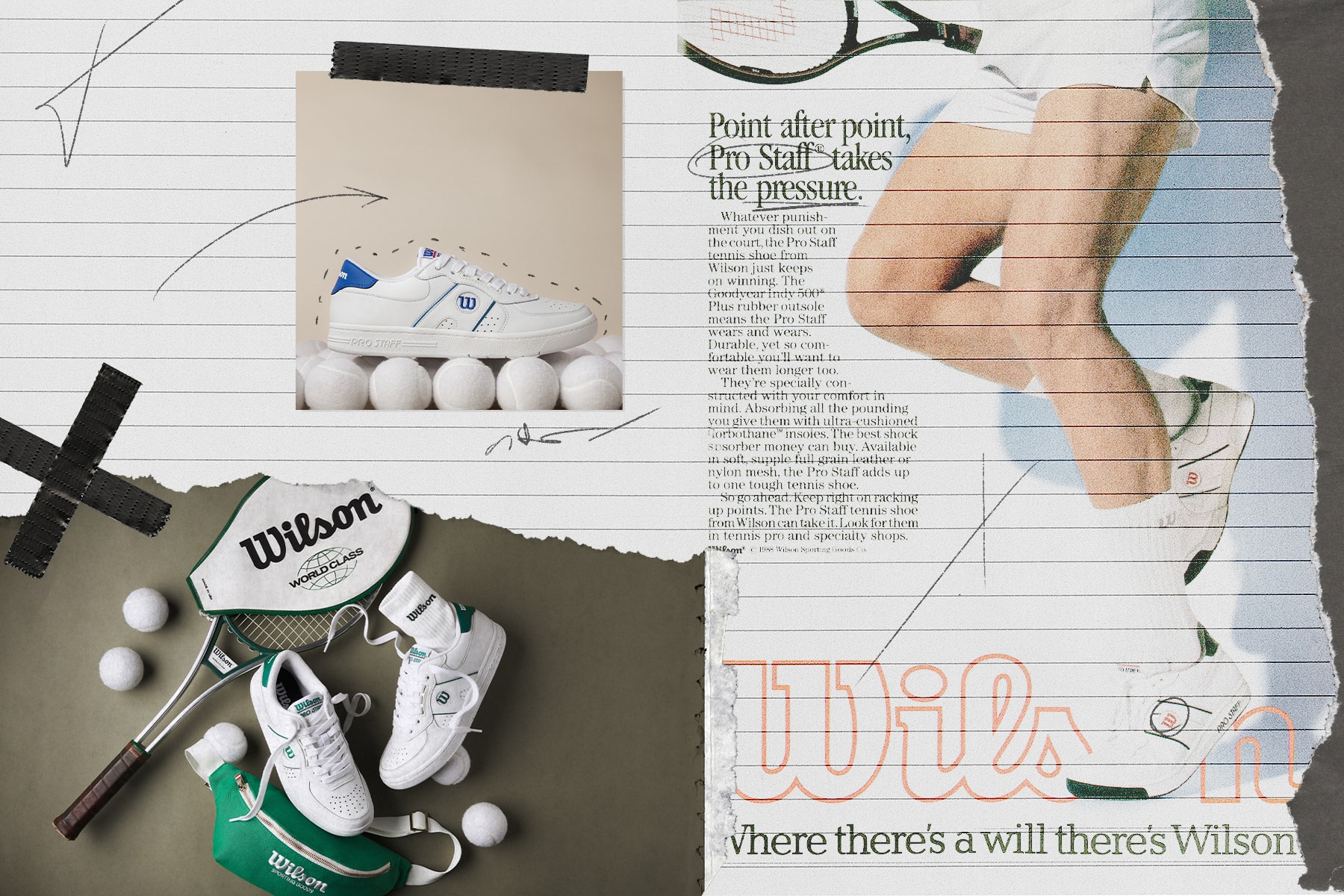 Wilson Pro Staff 87 Tennis Sneakers Make a Return white casual retro