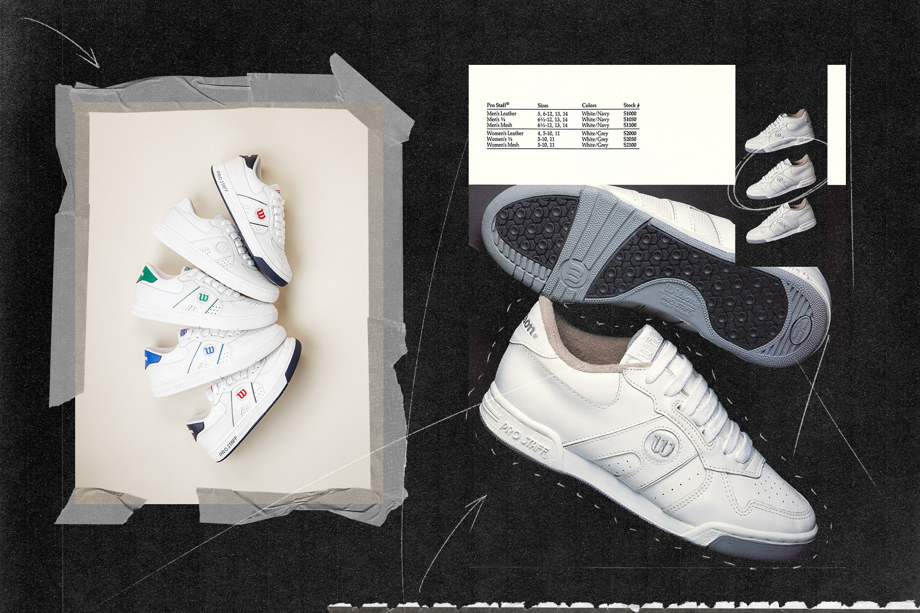 Wilson Pro Staff 87 Tennis Sneakers Make a Return white casual retro