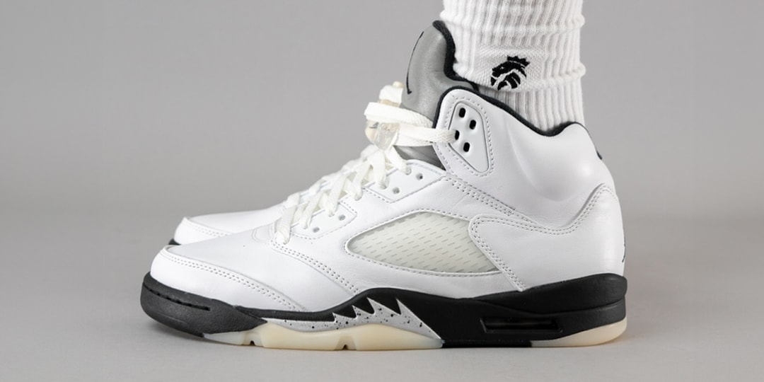 On-Foot Look at the Air Jordan 5 "Reverse Metallic"