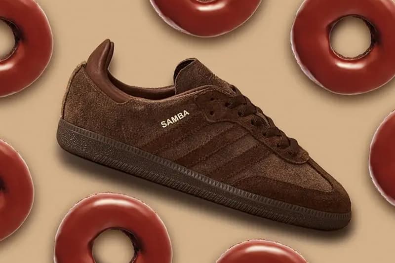 Tim Hortons Releases Exclusive adidas Originals Sambas for National Donut Day timbits canadian chocolate glaze vanilla dip boston cream double chocolate honey cruller 