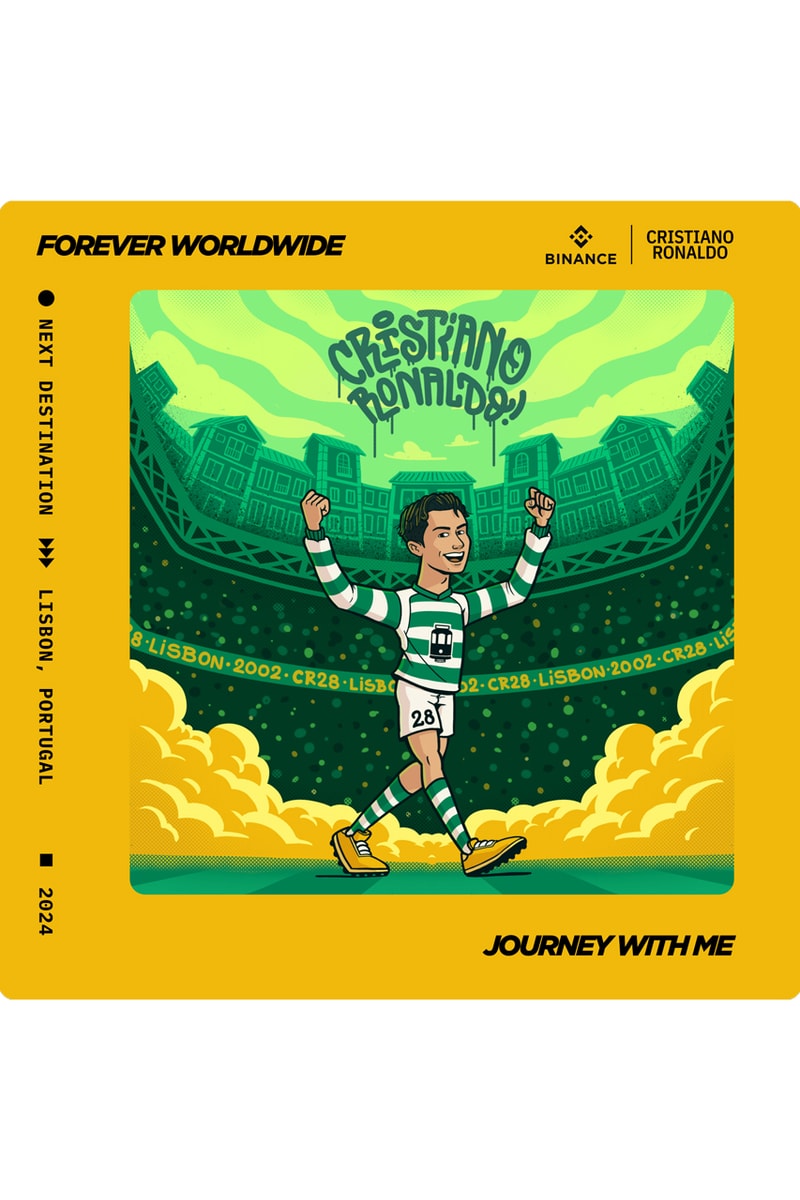Binance Cryptocurrency Blockchain Cristiano Ronaldo Forever Worldwide: The Road to Saudi Arabia NFT Collection SSR 