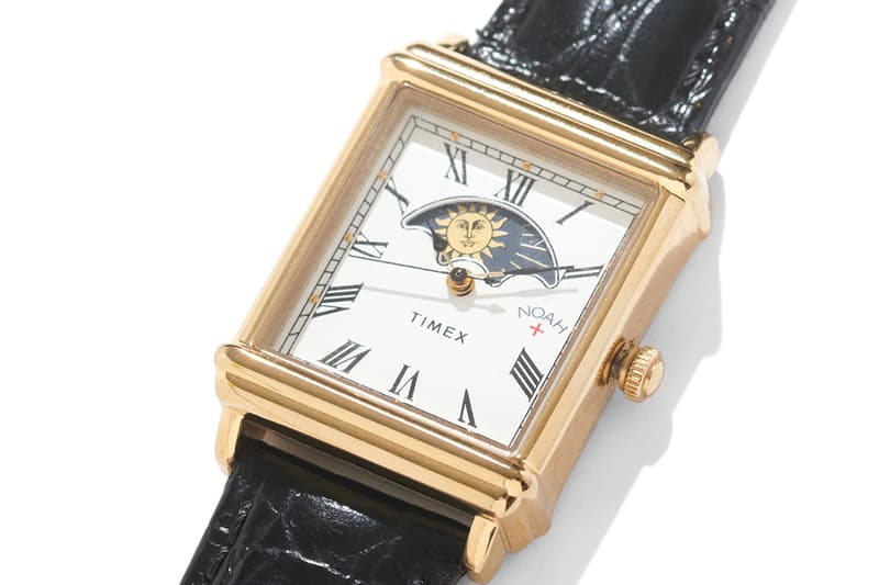 NOAH Timex Limited-Edition Tank Watch Release Info Moon phase 