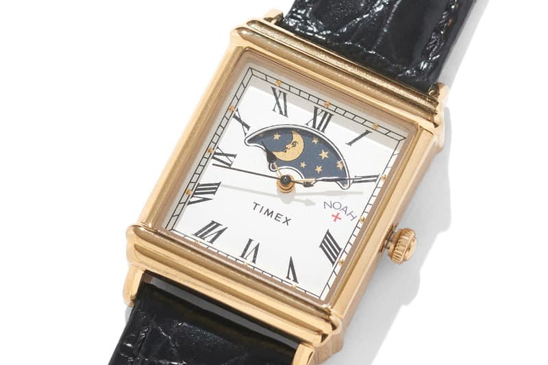 NOAH Timex Limited-Edition Tank Watch Release Info Moon phase 