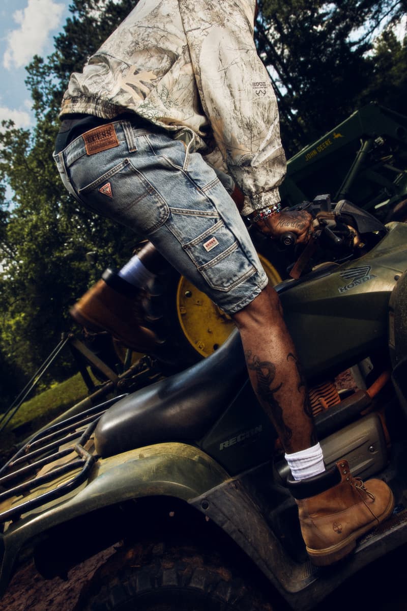 GUESS Originals Goes All in On Camo With Summer 2024 Collection lil yachty concrete boys country rural south southern tractor swamp