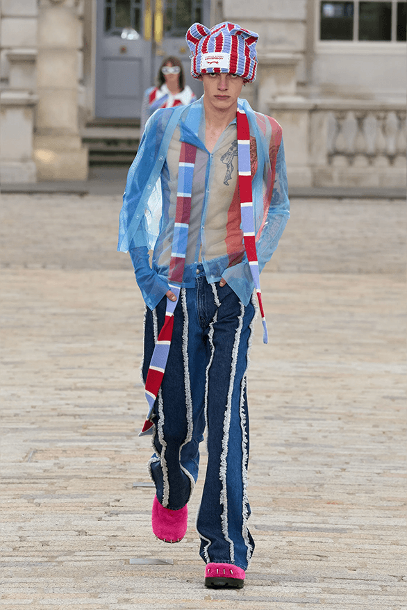 Charles Jeffrey LOVERBOY Spring Summer 2025 London Fashion Week menswear womenswear 10th anniversary runway show