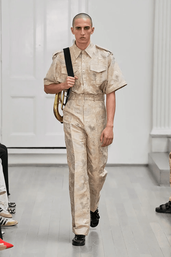 Denzil Patrick Spring Summer 2025 London Fashion Week menswear runway show Daniel Gayle