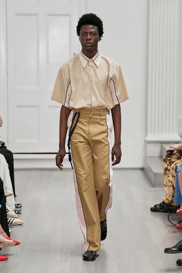 Denzil Patrick Spring Summer 2025 London Fashion Week menswear runway show Daniel Gayle
