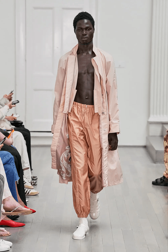 Denzil Patrick Spring Summer 2025 London Fashion Week menswear runway show Daniel Gayle