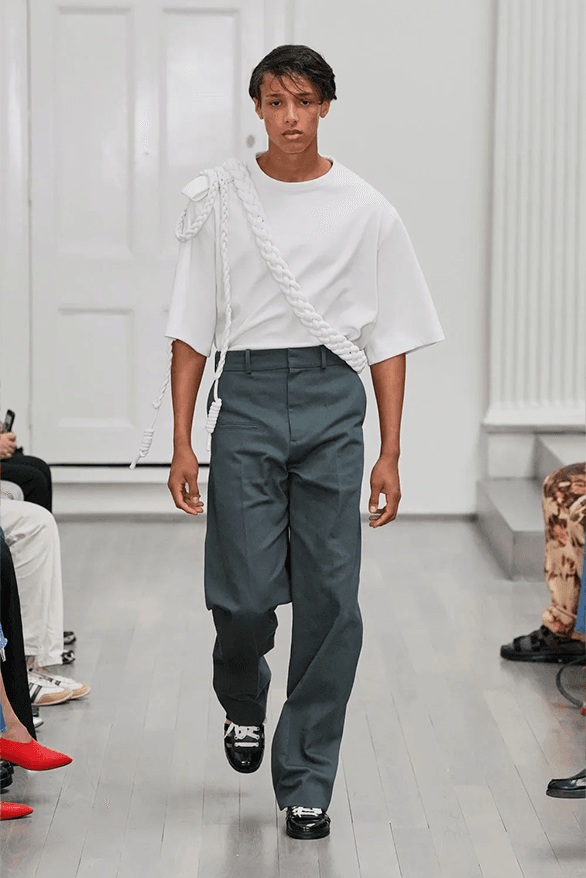 Denzil Patrick Spring Summer 2025 London Fashion Week menswear runway show Daniel Gayle