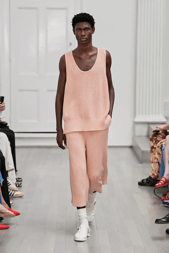 Denzil Patrick Spring Summer 2025 London Fashion Week menswear runway show Daniel Gayle