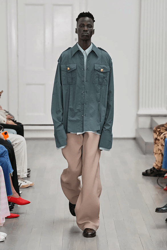 Denzil Patrick Spring Summer 2025 London Fashion Week menswear runway show Daniel Gayle