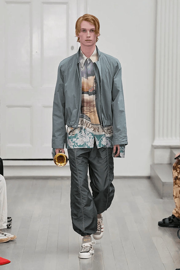 Denzil Patrick Spring Summer 2025 London Fashion Week menswear runway show Daniel Gayle
