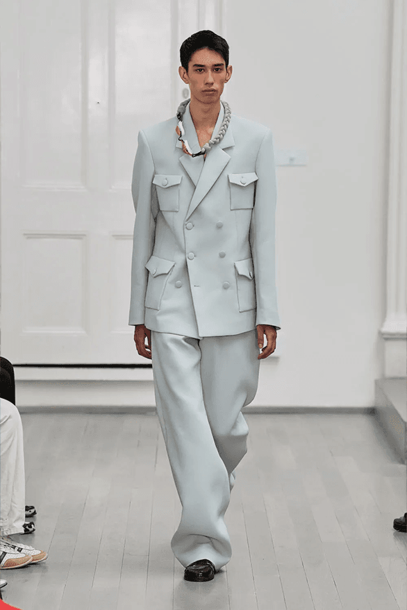 Denzil Patrick Spring Summer 2025 London Fashion Week menswear runway show Daniel Gayle