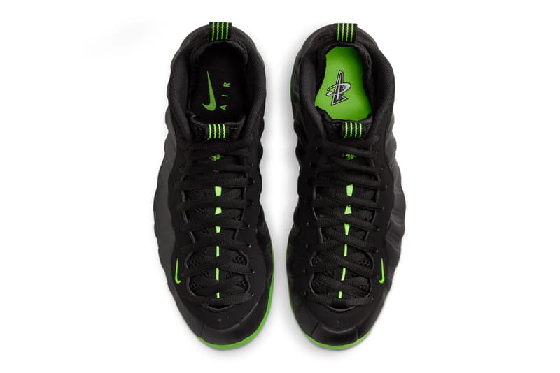 First Look at the Nike Air Foamposite One "Black/Volt" HF2902-001 release info swoosh basketball retro shoes spring 2025