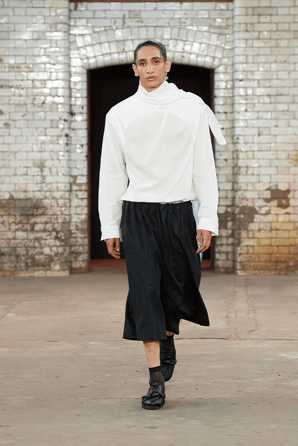 QASIMI Spring Summer 2025 London Fashion Week menswear womenswear runway show