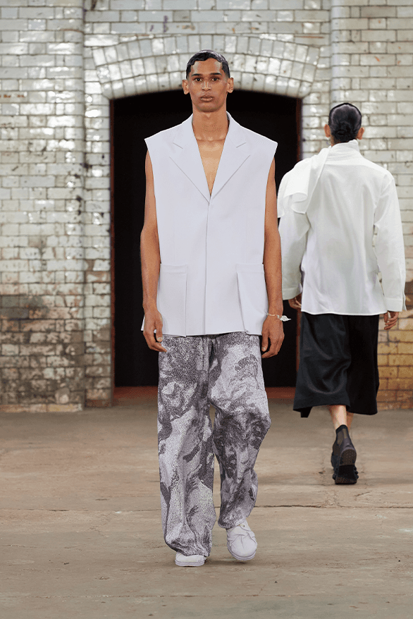 QASIMI Spring Summer 2025 London Fashion Week menswear womenswear runway show