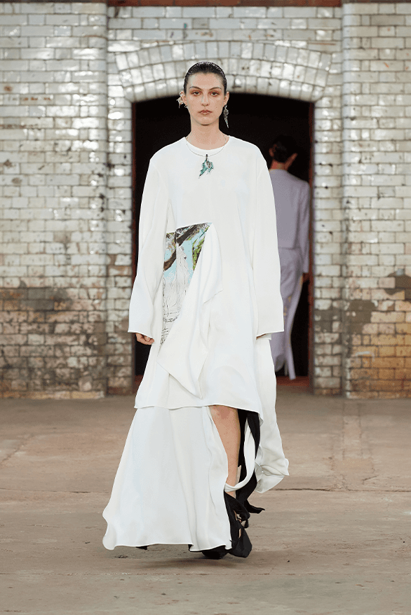 QASIMI Spring Summer 2025 London Fashion Week menswear womenswear runway show