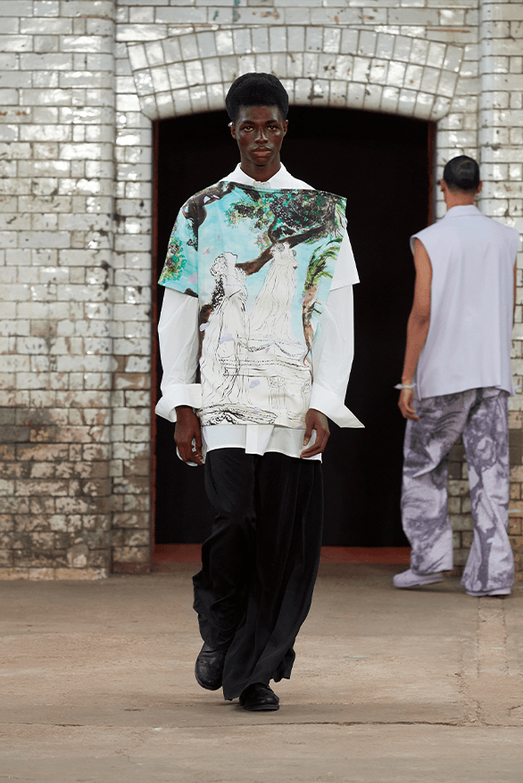 QASIMI Spring Summer 2025 London Fashion Week menswear womenswear runway show