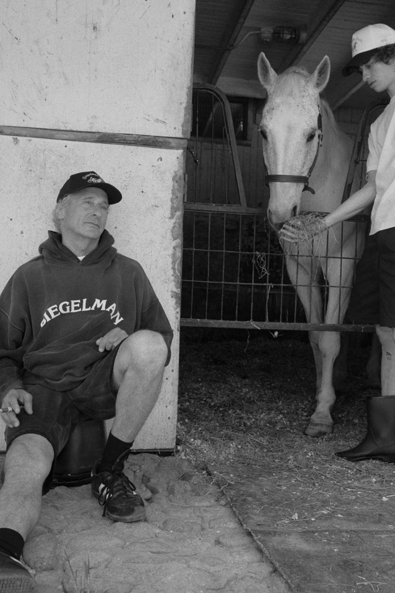 Siegelman Stable's Father's Day Capsule Is Rooted in Family Ties max robbie horse racing training trainer apparel fashion belt release price hat headwear nba tunnel horse horseshoe jacket 