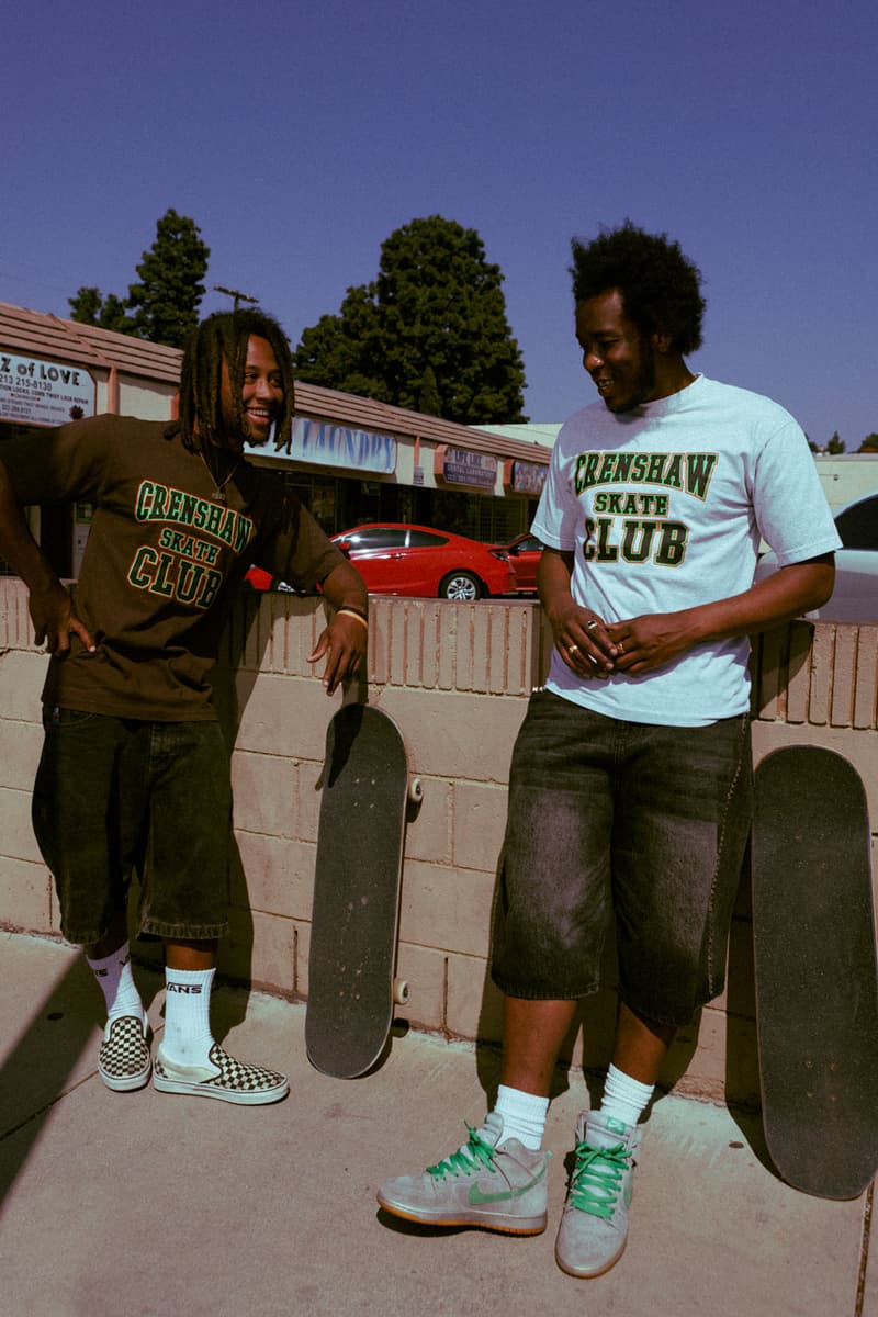 Crenshaw Skate Club Honors Its Heritage in Juneteenth Collection tobey mcintosh california skate brand apparel fashion lookbook drop release price t shirt black history month skate club oath 