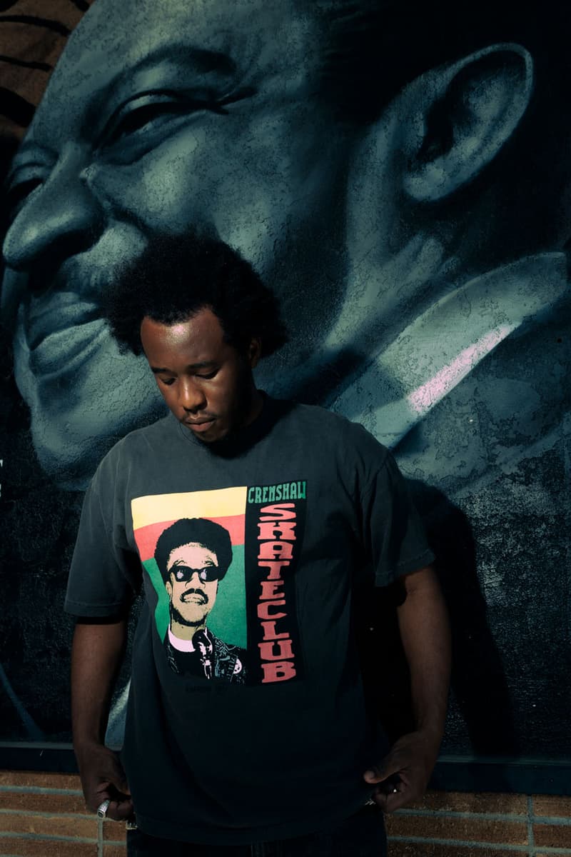 Crenshaw Skate Club Honors Its Heritage in Juneteenth Collection tobey mcintosh california skate brand apparel fashion lookbook drop release price t shirt black history month skate club oath 