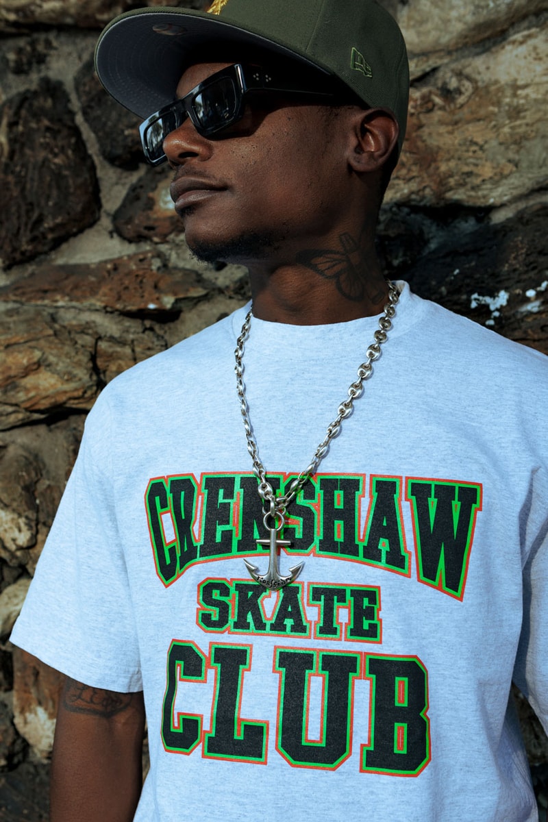 Crenshaw Skate Club Honors Its Heritage in Juneteenth Collection tobey mcintosh california skate brand apparel fashion lookbook drop release price t shirt black history month skate club oath 