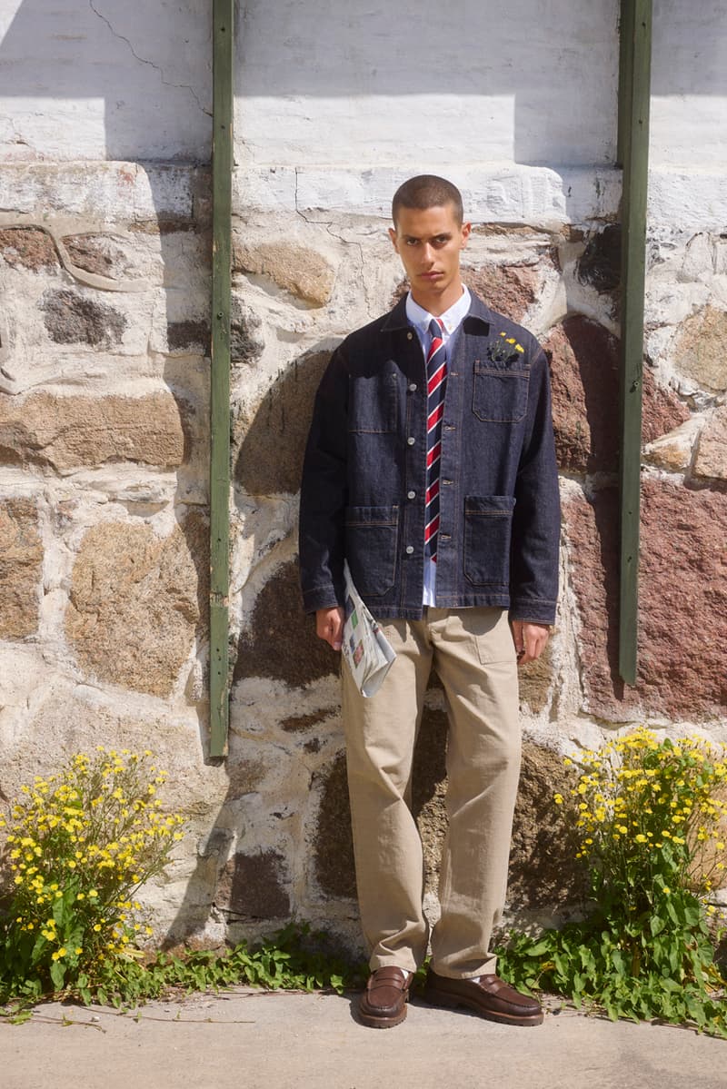 Forét SS25 spring summer collection lookbook fashion runway menswear nature