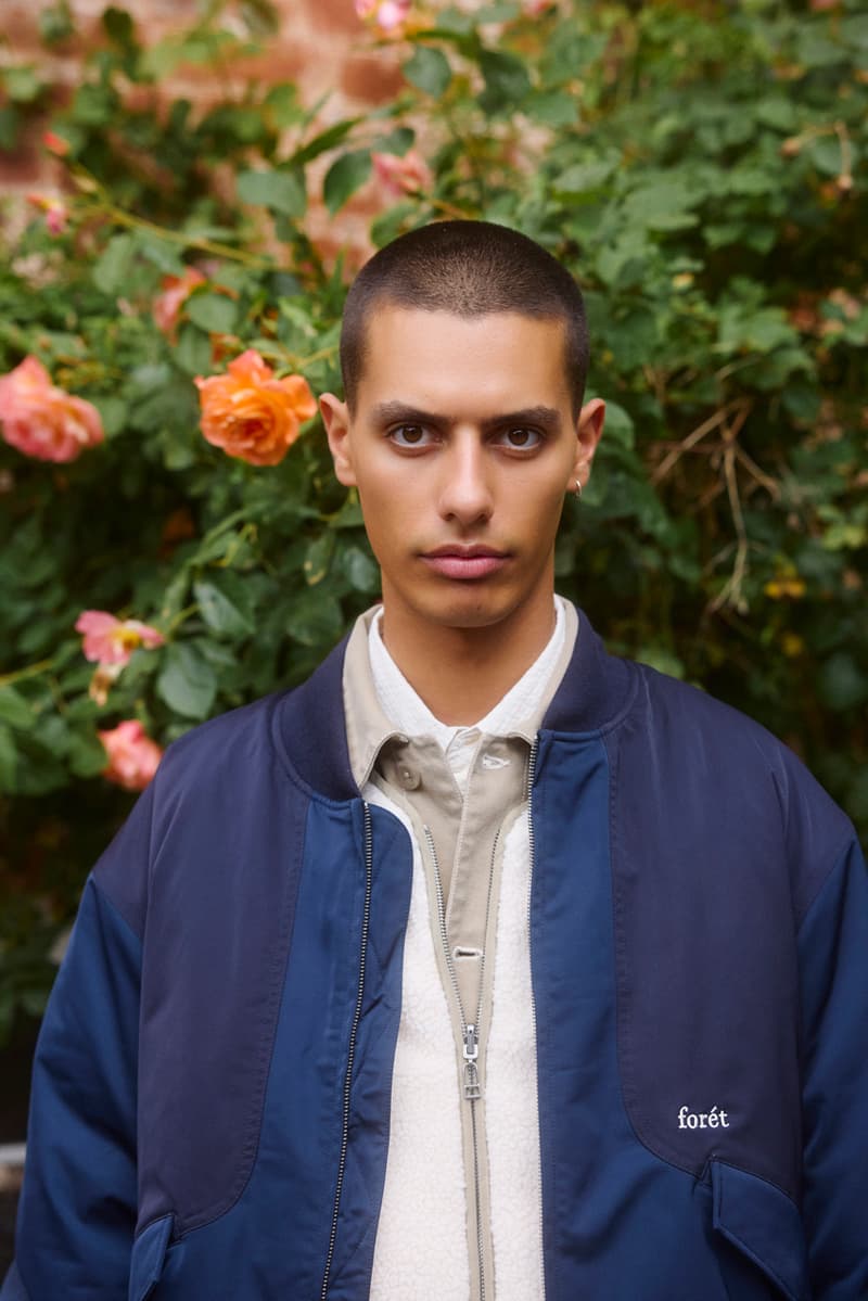 Forét SS25 spring summer collection lookbook fashion runway menswear nature