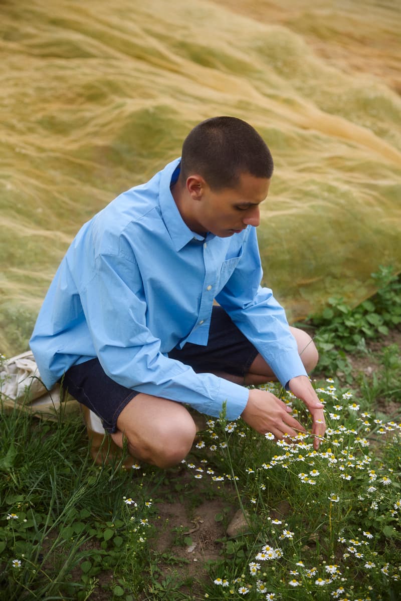 Forét SS25 spring summer collection lookbook fashion runway menswear nature