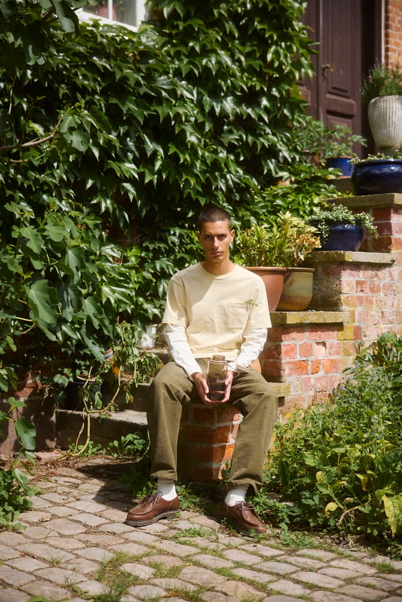 Forét SS25 spring summer collection lookbook fashion runway menswear nature