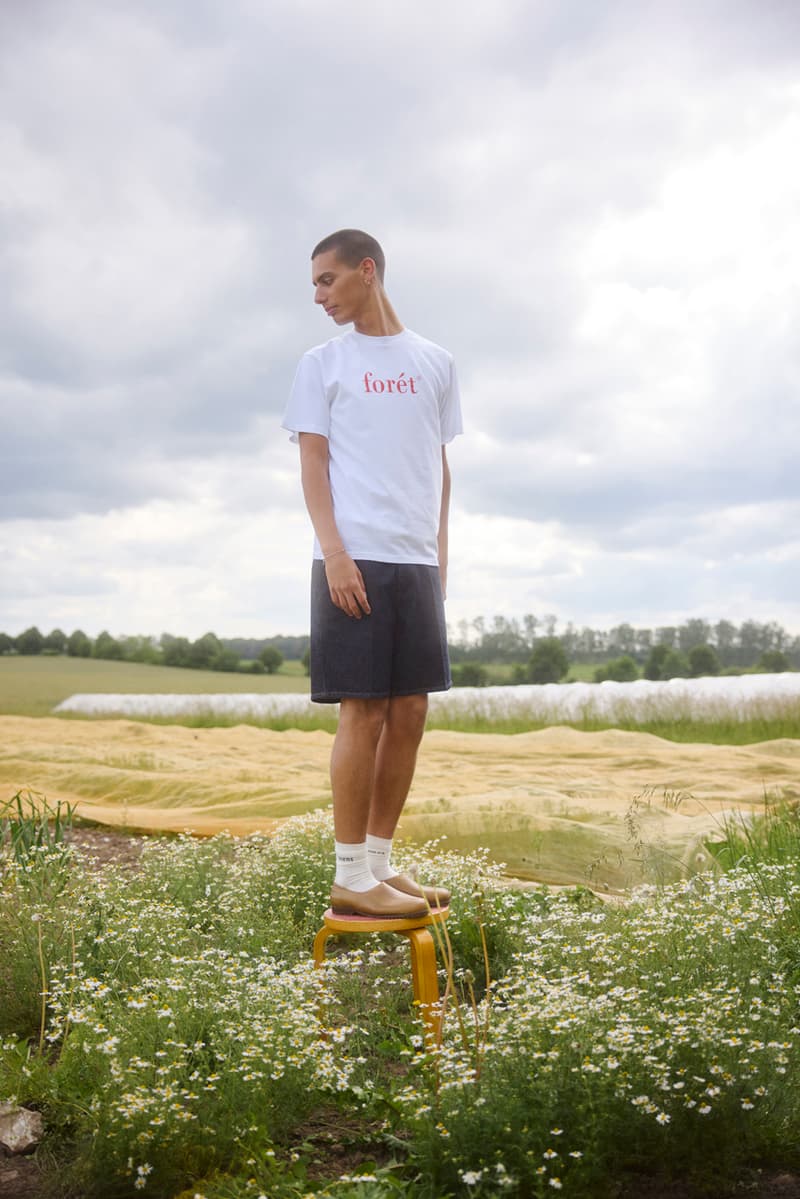 Forét SS25 spring summer collection lookbook fashion runway menswear nature