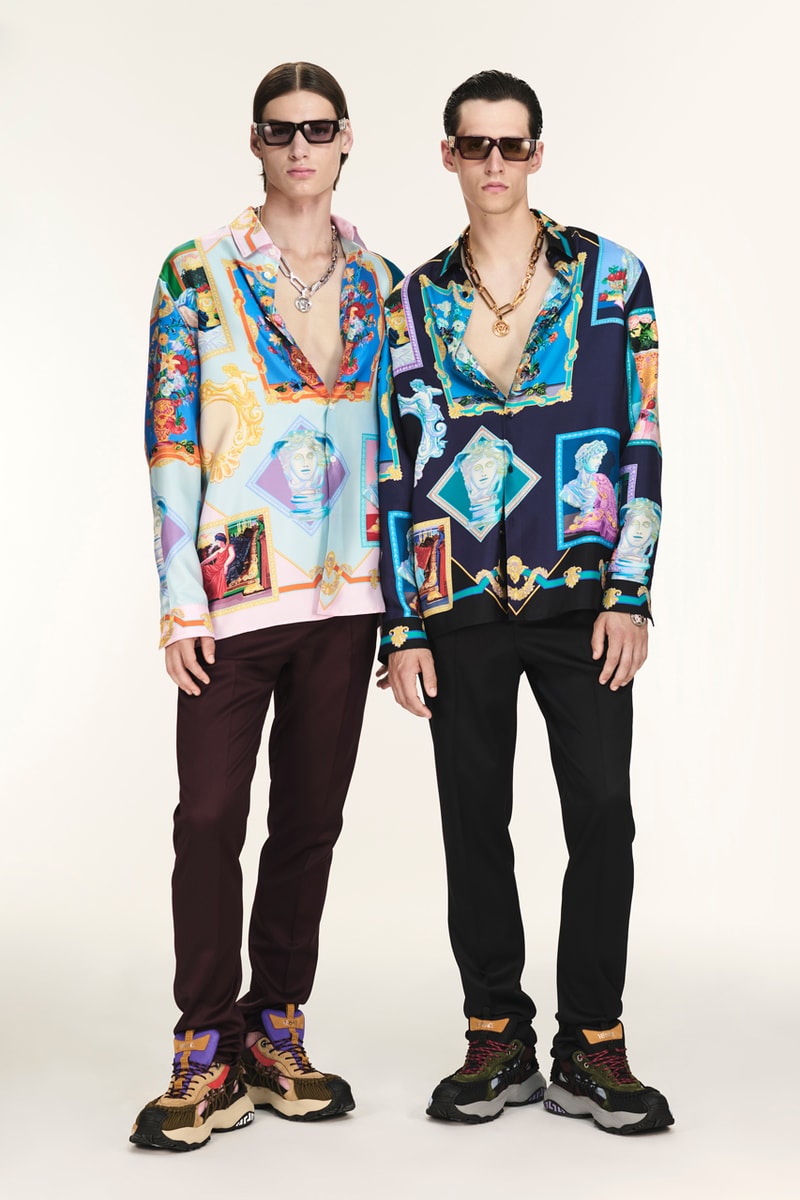 Versace 2025 resort images donatella collection runway high fashion