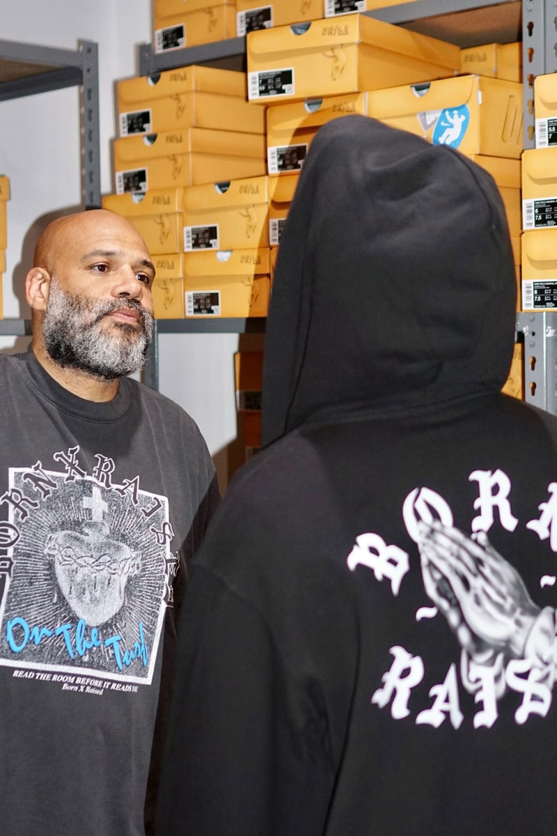 Born X Raised's Father's Day Collection Is for All The Dads lookbook release info capsule fashion streetwear Chris Gibbs, Anwar Carrots, Polo Cutty and Eyedress shiesty jacket embroidered hoodie graphic los angeles dodgers la california 