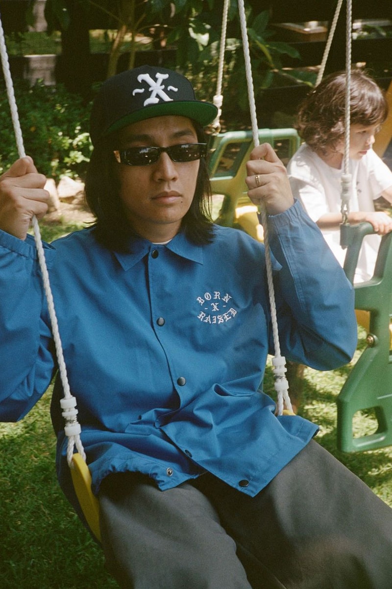 Born X Raised's Father's Day Collection Is for All The Dads lookbook release info capsule fashion streetwear Chris Gibbs, Anwar Carrots, Polo Cutty and Eyedress shiesty jacket embroidered hoodie graphic los angeles dodgers la california 