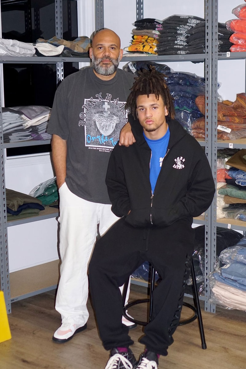 Born X Raised's Father's Day Collection Is for All The Dads lookbook release info capsule fashion streetwear Chris Gibbs, Anwar Carrots, Polo Cutty and Eyedress shiesty jacket embroidered hoodie graphic los angeles dodgers la california 