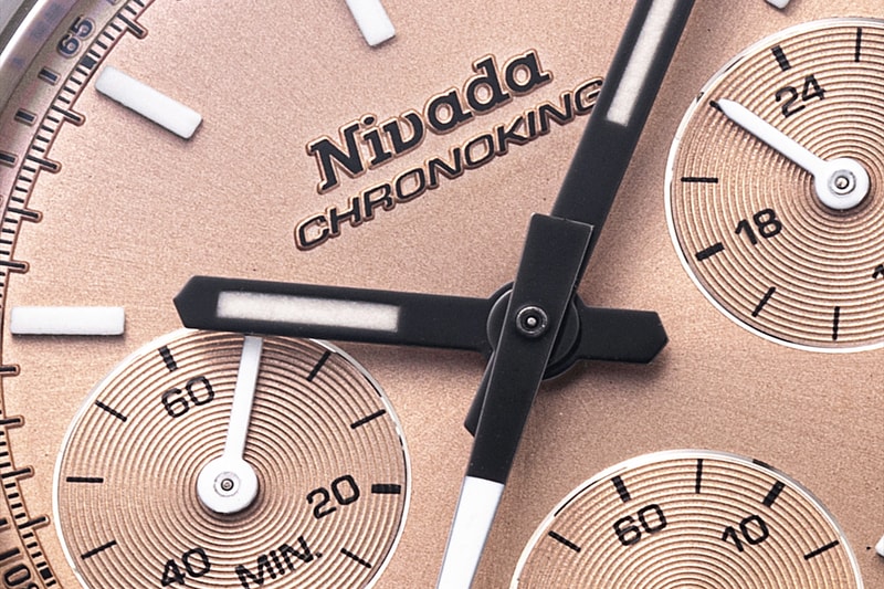 Nivada Grenchen Chronoking Mecaquartz Salmon Dial Pre-Order Info TMI VK63A